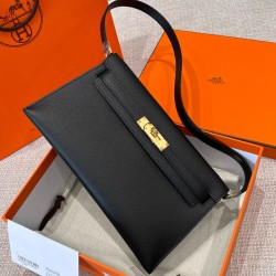 에르메스 Hermes Kelly elan Germany Leather 89 Noir/gold