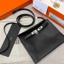 에르메스 Hermes Kelly danse Germany Leather 89 Noir/silver