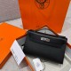 에르메스 Hermes Kelly Pochette Epsom 89 Noir/silver