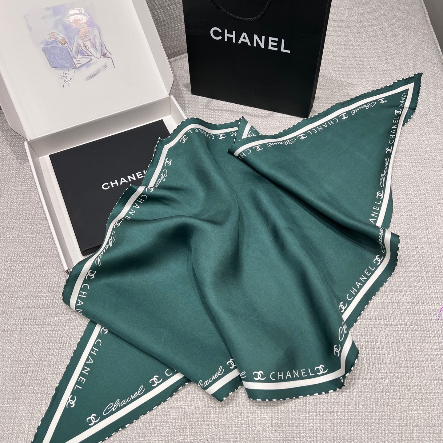 샤넬 CHANEL 스카프 160x65cm