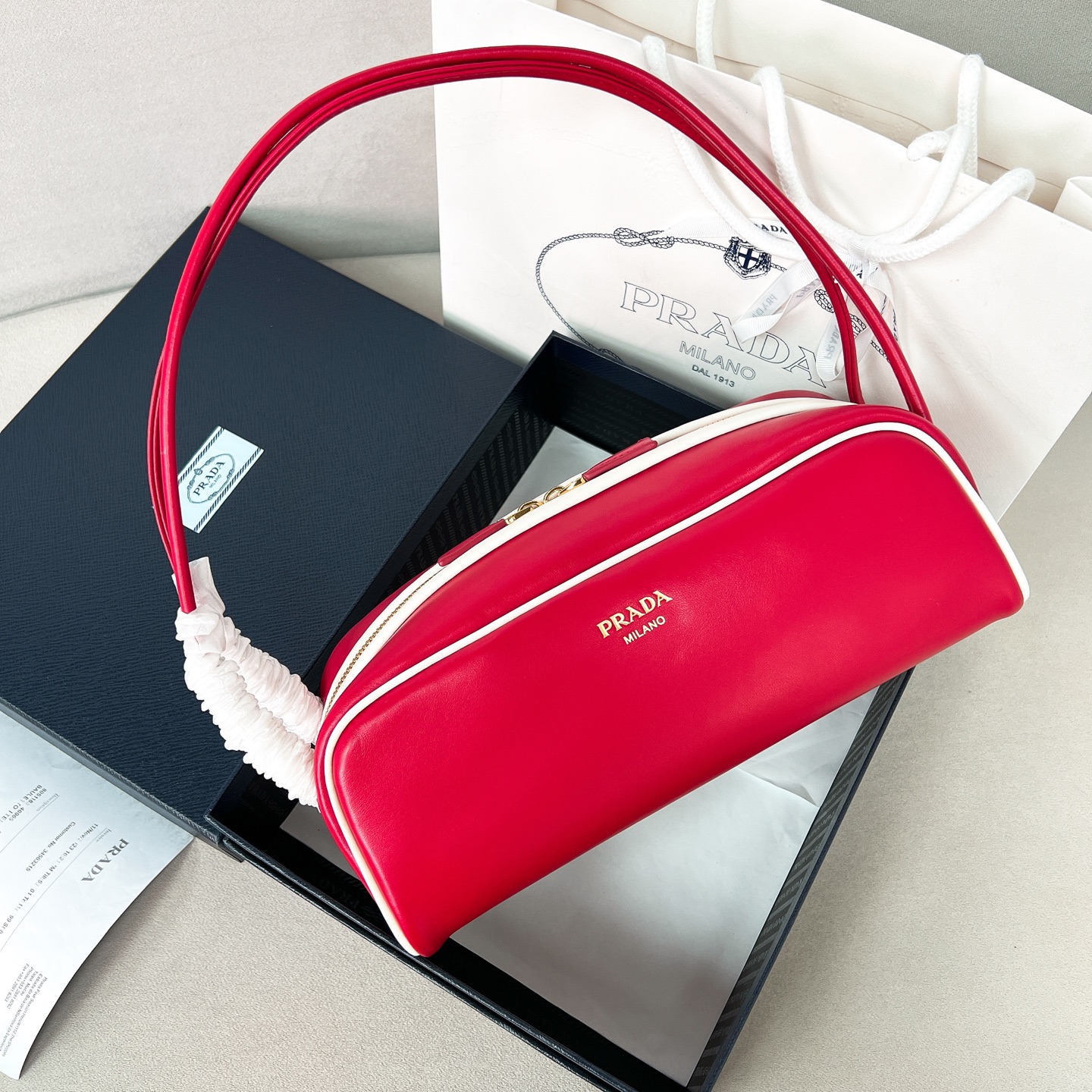 프라다 Prada 1BC249 Swing 숄더백 28cm