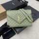 생로랑 Saint laurent/YSL 392739 Monogram Chain Wallet in Mix Matelasse Grain De Poudre Embossed Leather