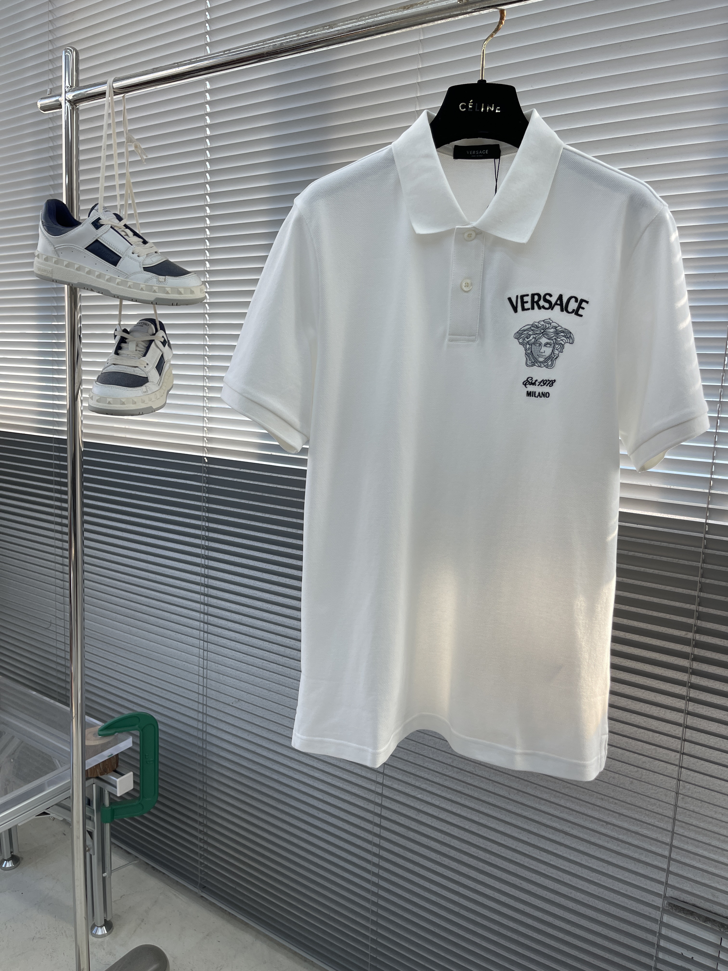 베르사체 Versace 반팔 폴로 셔츠