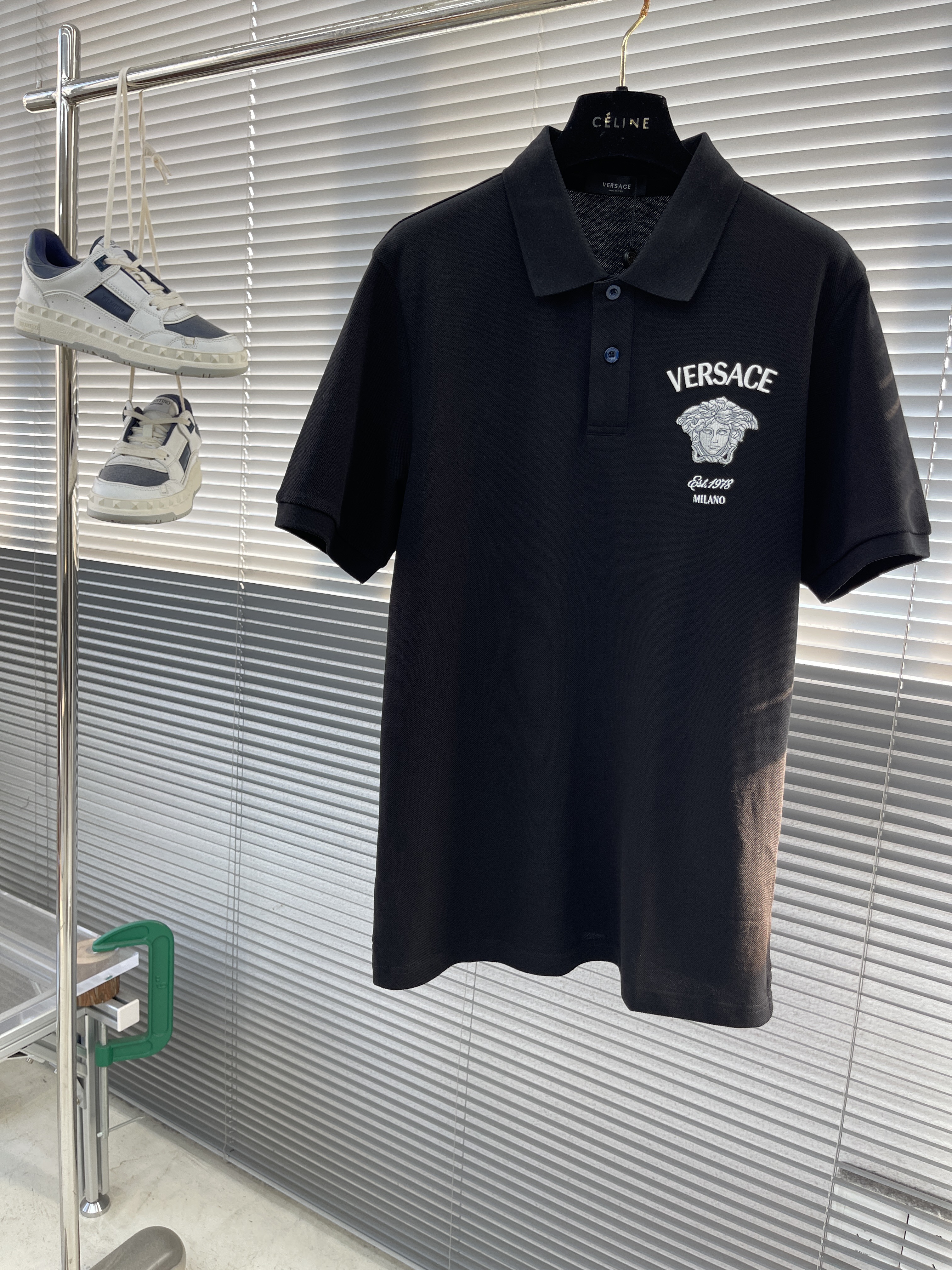 베르사체 Versace 반팔 폴로 셔츠