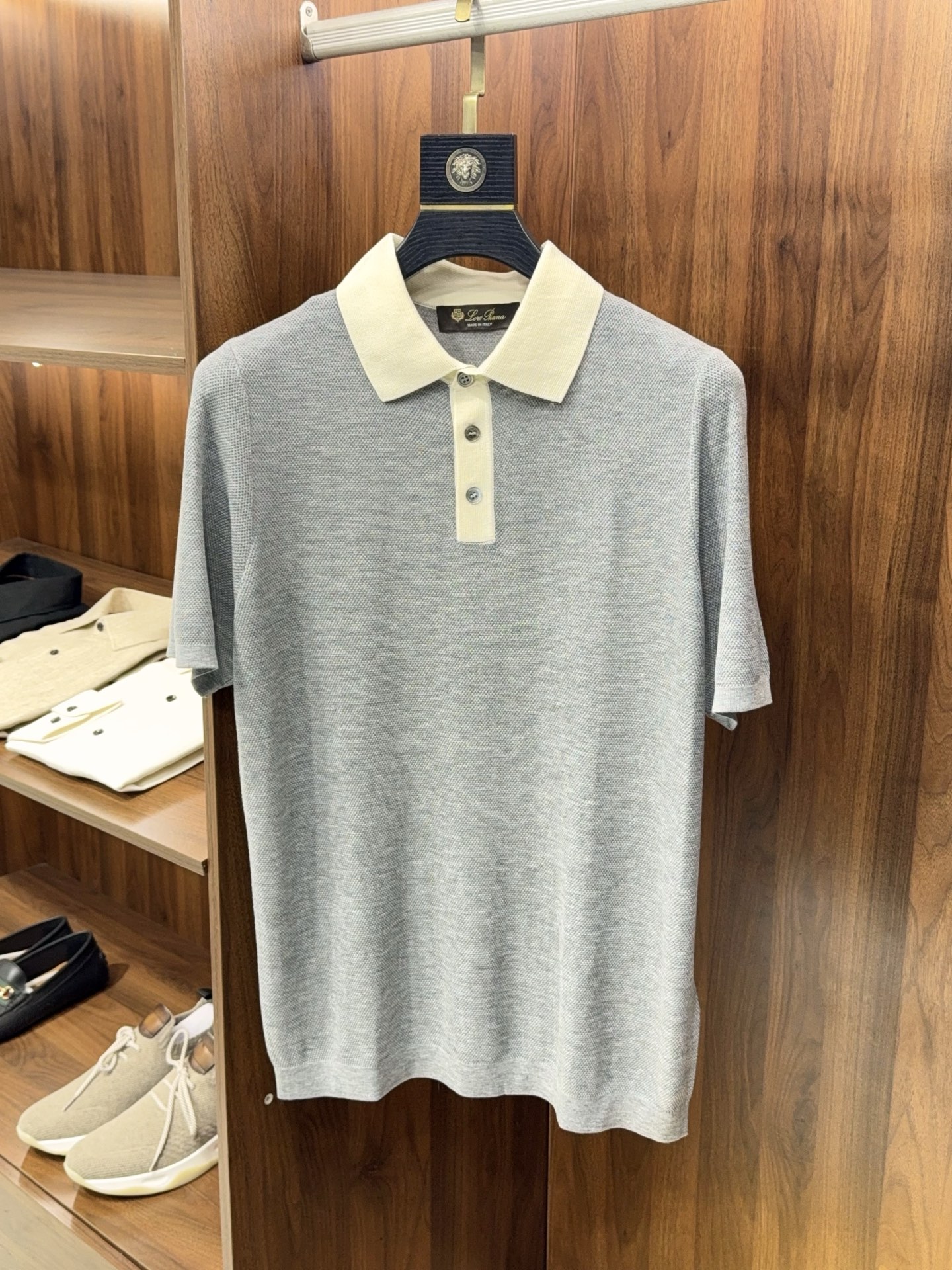 로로피아나 Loro Piana 반팔 폴로 셔츠