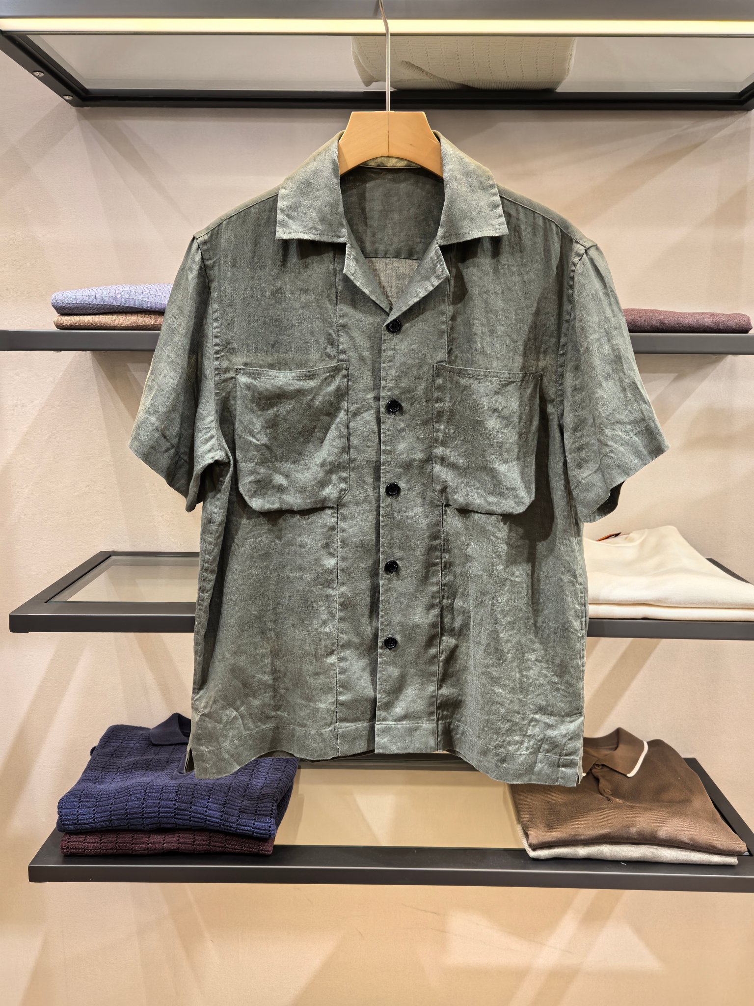 제냐 Zegna 반팔 셔츠