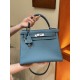 에르메스 Hermes Kelly 28cm Togo 75 Blue jean/silver