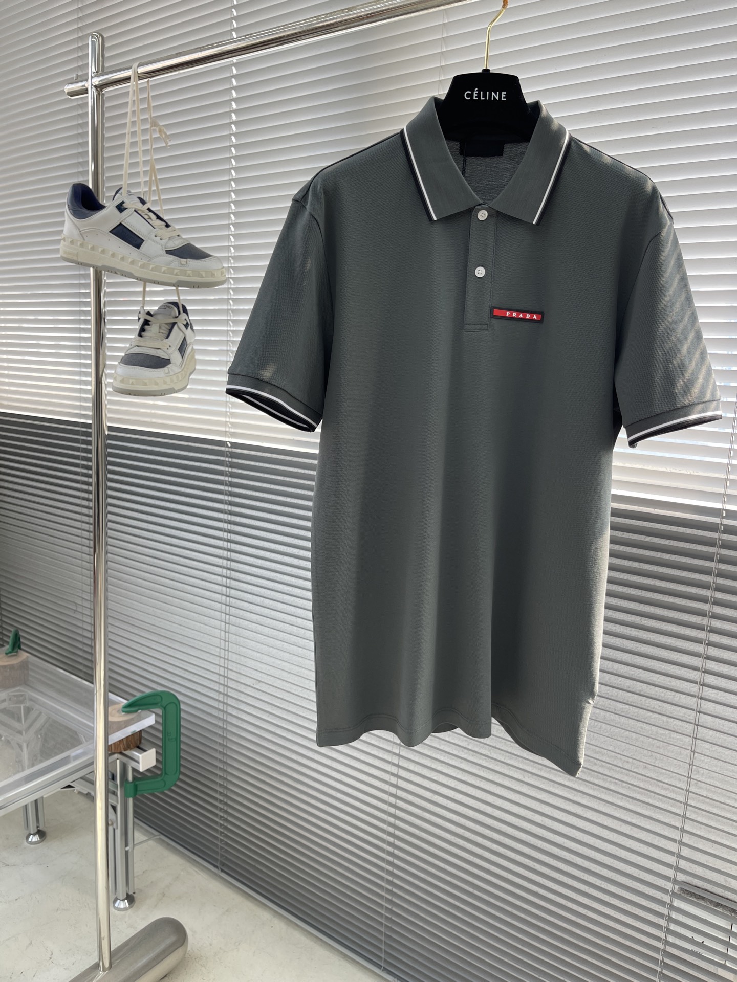 프라다 Prada 반팔 폴로 셔츠