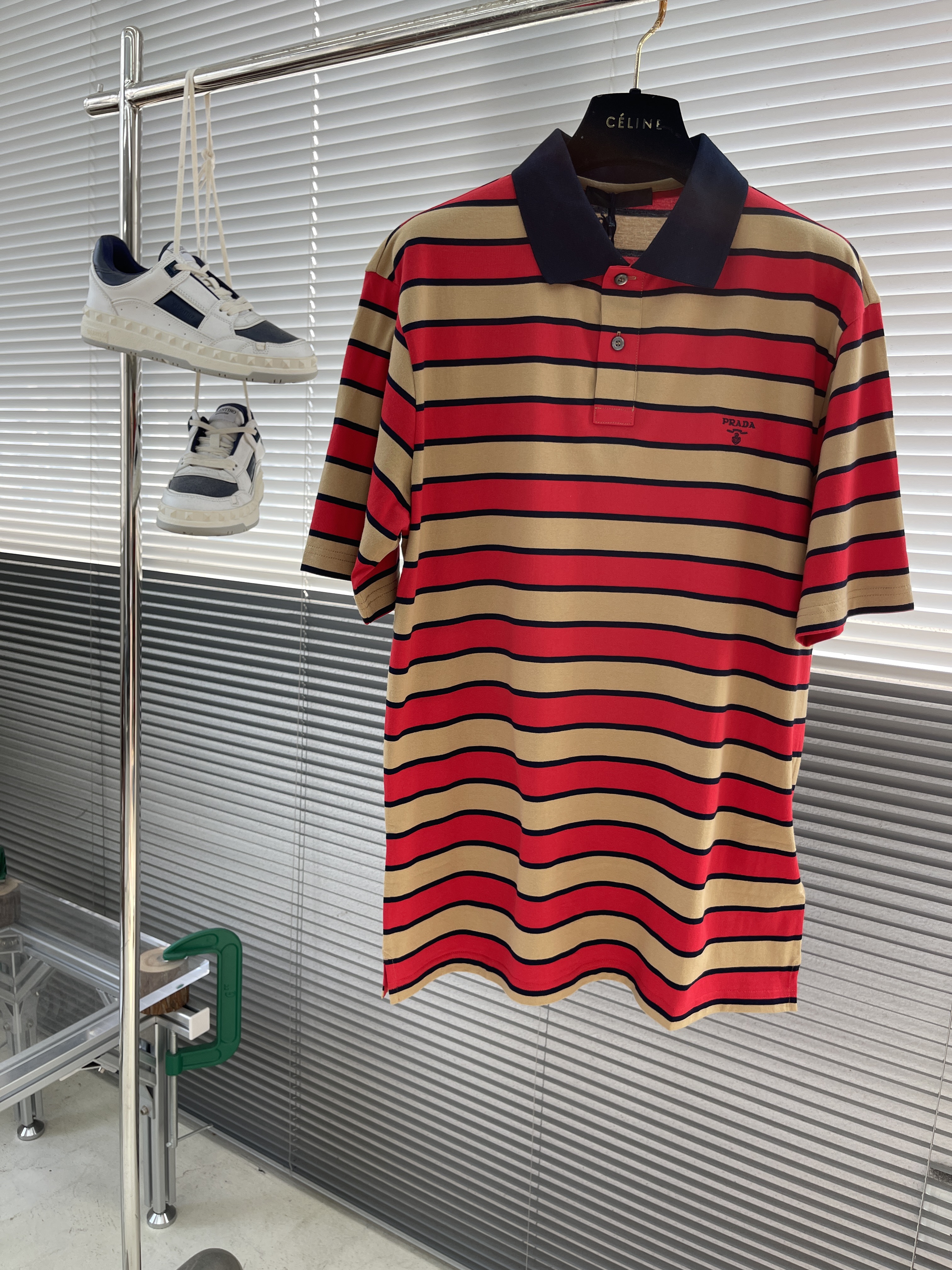 프라다 Prada 반팔 폴로 셔츠