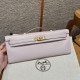 에르메스 Hermes Kelly cut 31cm Swift 09 Mauve pale/gold