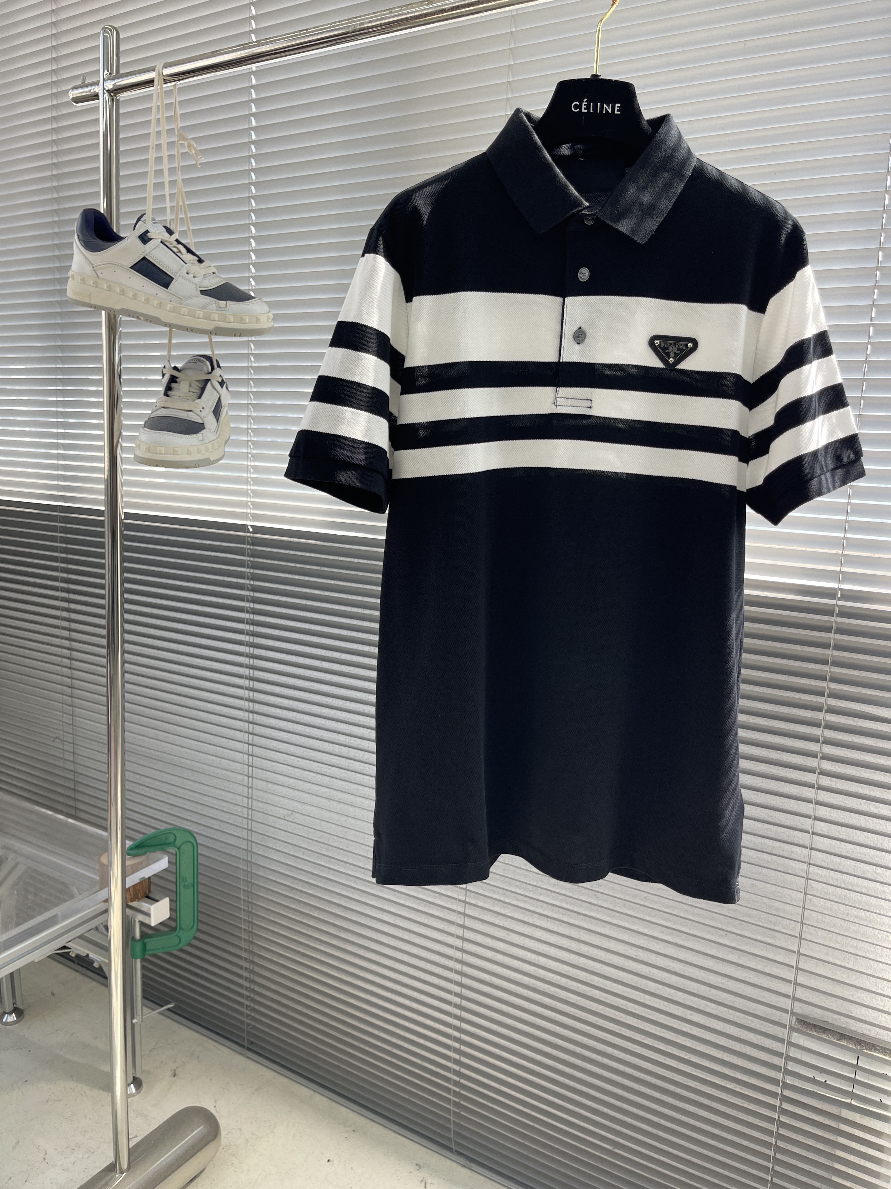 프라다 Prada 반팔 폴로 셔츠