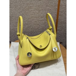 에르메스 Hermes Lindy 26cm evercolor 9R Lime/silver