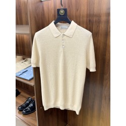 브루넬로 쿠치넬리 Brunello Cucineli 반팔 폴로 셔츠