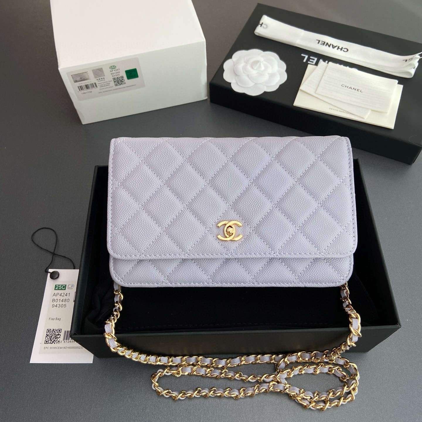 샤넬 Chanel Classic Wallet On Chain WOC 체인 지갑 AP4241 20cm