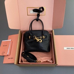 미우 미우 MIU MIU 탑 핸들백 MM0400-5BG037 12.5CM