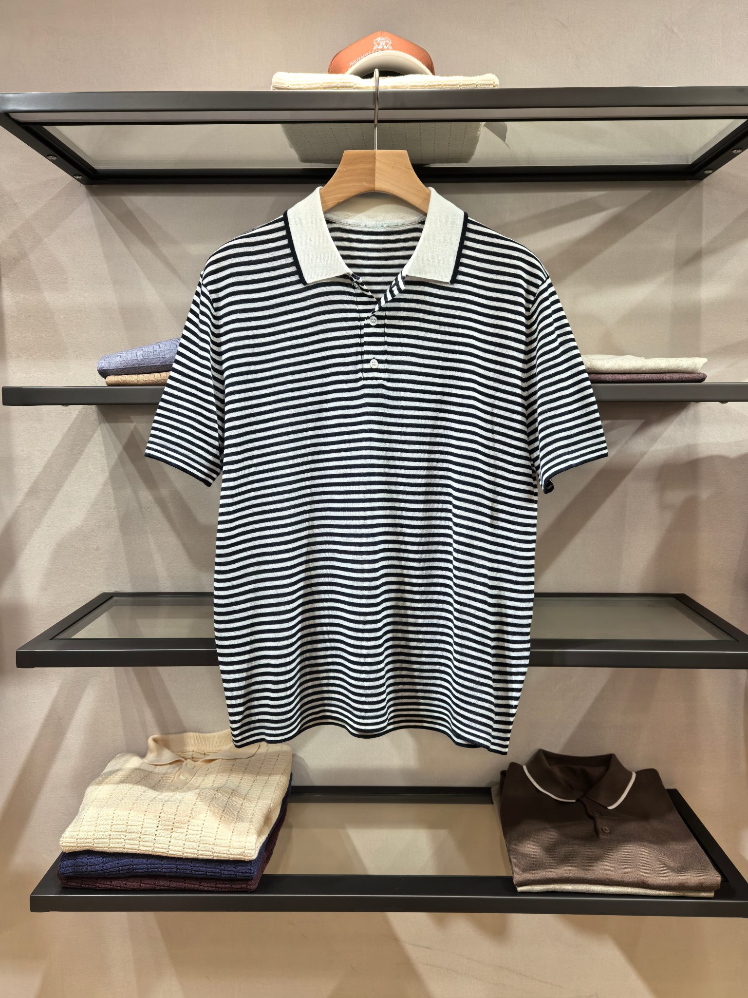 로로피아나 Loro Piana 반팔 폴로 셔츠