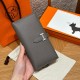 에르메스 Hermes Bearn wallet Soufflet 17.5cm Epsom 8F Etain/silver