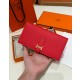 에르메스 Hermes Bearn wallet Soufflet 17.5cm Epsom A5 Bougainvillier/gold
