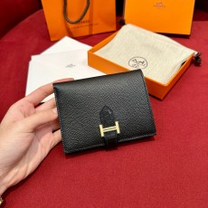 에르메스 Hermes Bearn Touch 12cm Epsom and Alligator 89 Noir/gold