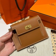 에르메스 Hermes Kelly pocket wallet 13cm Epsom 37 Gold/gold