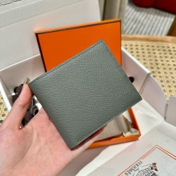 에르메스 Hermes MC² Copernic Short wallet 9cm epsom 8F Etain