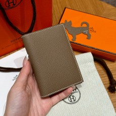 에르메스 Hermes MC² Euclide Card Holder 10.5cm Epsom 18 Etoupe