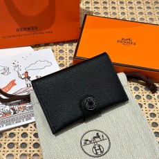 에르메스 Hermes R.M.S Card Holder 10.5cm Evercolor 89 Noir/silver