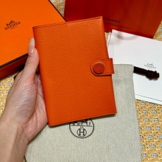 에르메스 Hermes R.M.S Passport case 상품리스트 13.5cm Evercolor 9J Feu Orange/silver