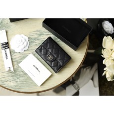 샤넬 Chanel Classic Flap Wallet Caviar skin C-03 7.5cm