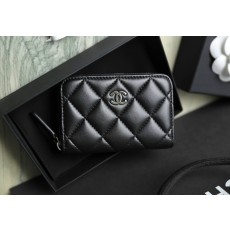 샤넬 Chanel Classic Zipped Coin Purse Lambskin C-53 AP0216 7.5cm