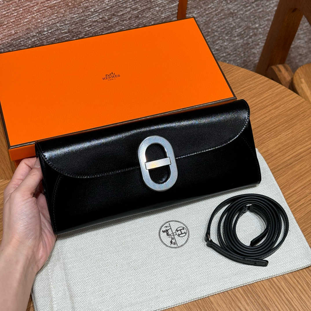 에르메스 Hermes Chaine d'Ancre To Go Box 89 Noir/silver