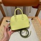 에르메스 Hermes Mini Bolide 18cm chèvre R9 Jaune Bourgeon/gold