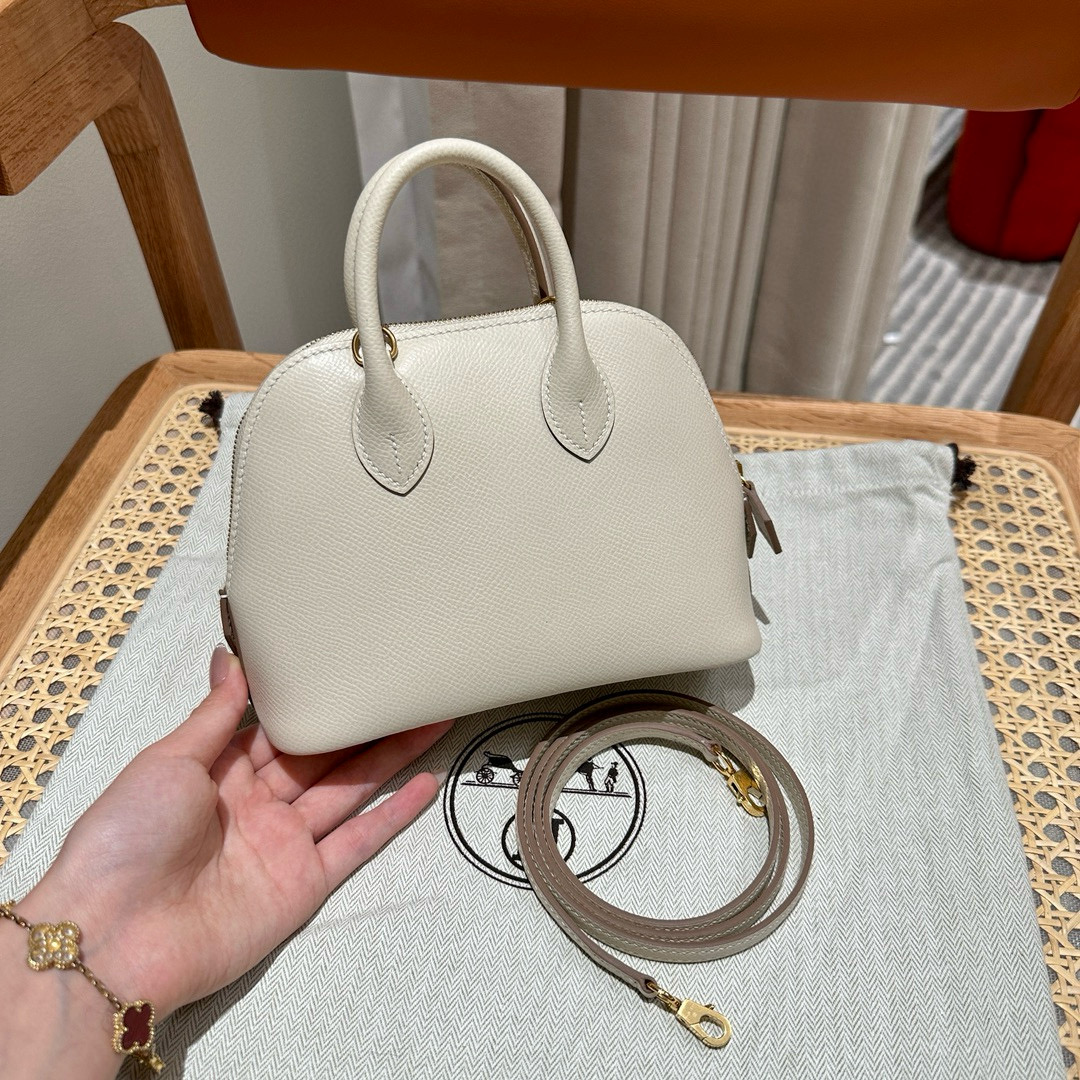 에르메스 Hermes Bolide 21cm Epsom 10 Craie/gold