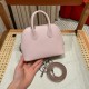에르메스 Hermes Bolide 21cm Evercolor 09 Mauve pale/silver