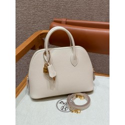 에르메스 Hermes Bolide 25cm Epsom 10 Craie/gold
