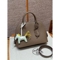 에르메스 Hermes Bolide 25cm Epsom 18 Etoupe/silver