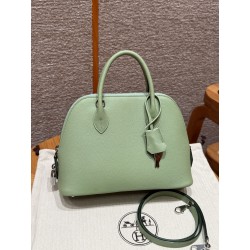 에르메스 Hermes Bolide 25cm evercolor 3i Vert Criquent/silver