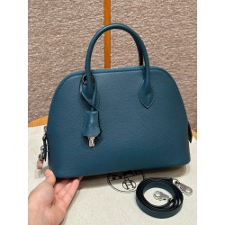 에르메스 Hermes Bolide 25cm evercolor W0 Vert Bosphore/silver