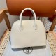 에르메스 Hermes Bolide 25cm Togo 10 Craie/silver