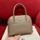 에르메스 Hermes Bolide 25cm Togo 18 Etoupe/gold