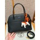 에르메스 Hermes Bolide 27cm Clemence 89 Noir/gold