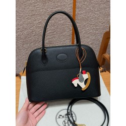 에르메스 Hermes Bolide 27cm Epsom 89 Noir/gold