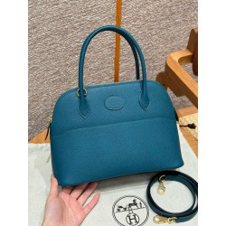 에르메스 Hermes Bolide 27cm Epsom W0 Vert Bosphore/gold