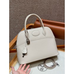 에르메스 Hermes Bolide 27cm Swift 10 Craie/silver