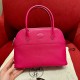 에르메스 Hermes Bolide 27cm Togo E5 Rose Tyrien/silver