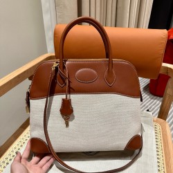 에르메스 Hermes Bolide 31cm Barenia 37 Gold/gold
