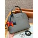 에르메스 Hermes Bolide 31cm Clemence 0L Gris Meyer/gold