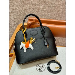 에르메스 Hermes Bolide 31cm Epsom 89 Noir/gold