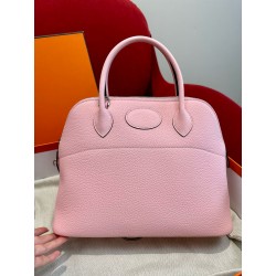 에르메스 Hermes Bolide 31cm Togo 3Q Rose Sakura/silver