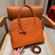 에르메스 Hermes Bolide 31cm Togo 93 Orange/gold